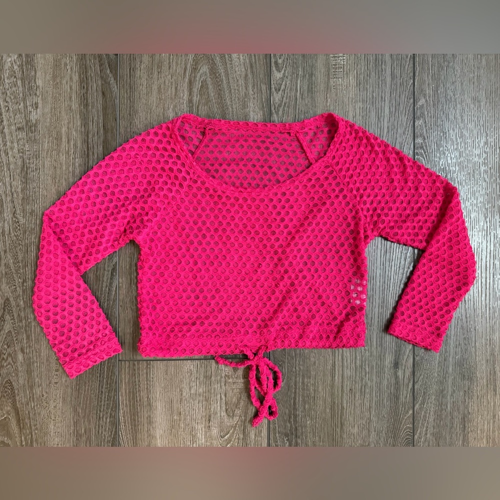 Cheryl Creations Kids Pink Mesh Top - Size M
